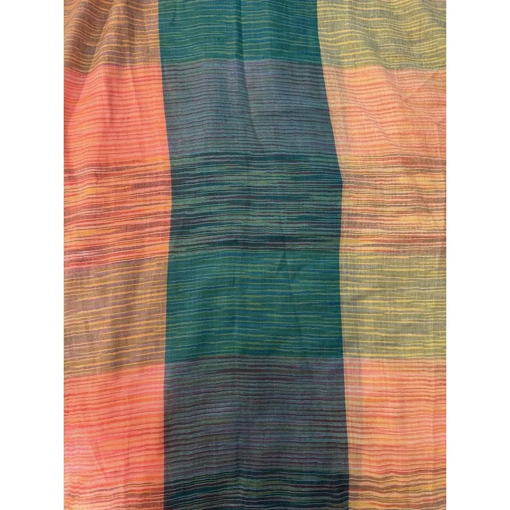 Pashmina Silk 70/30 Striped Scarf Wrap Boho‎ Whimsigoth Lagenlook Colorful 70x24